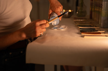 סדנת צביעת כלי קרמיקה ונרות