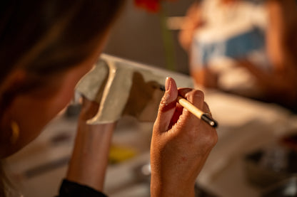 סדנת צביעת כלי קרמיקה ונרות